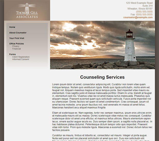 Counceling Services Website